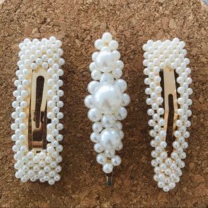 3-Piece Pearl Barette Set - NWOT